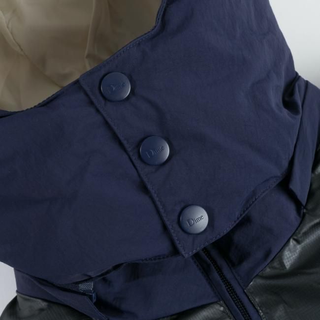 Dime Contrast Puffer Jacket / Navy (ダイム ダウンジャケット