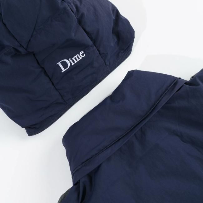 Dime Contrast Puffer Jacket / Navy (ダイム ダウンジャケット ...