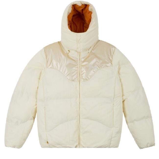 Dime Contrast Puffer Jacket / Off White (ダイム ダウンジャケット ...