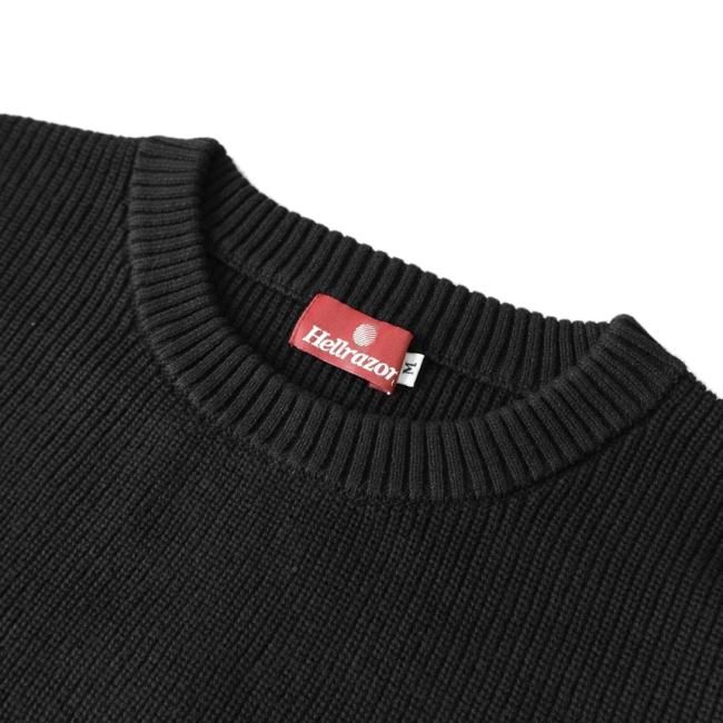 HELLRAZOR BIG STRIPE CREWKNIT / BLACK (ヘルレイザー セーター