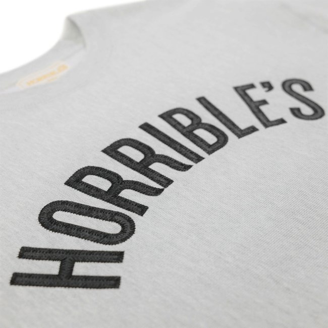 HORRIBLE'S PATCH LOGO PREMIUM CREW SWEAT SHIRT / HEATHER GREY (ホリブルズ  クルーネックスウェット)