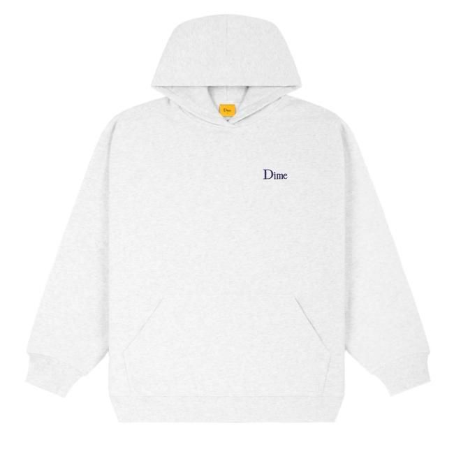 dime classic small logo hoodie ash L