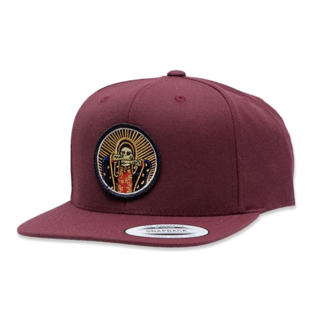 <img class='new_mark_img1' src='https://img.shop-pro.jp/img/new/icons5.gif' style='border:none;display:inline;margin:0px;padding:0px;width:auto;' />HARDLUCK LADY G PATCH SNAPBACK CAP / MAROON (ハードラック 5パネルスナップバックキャップ)