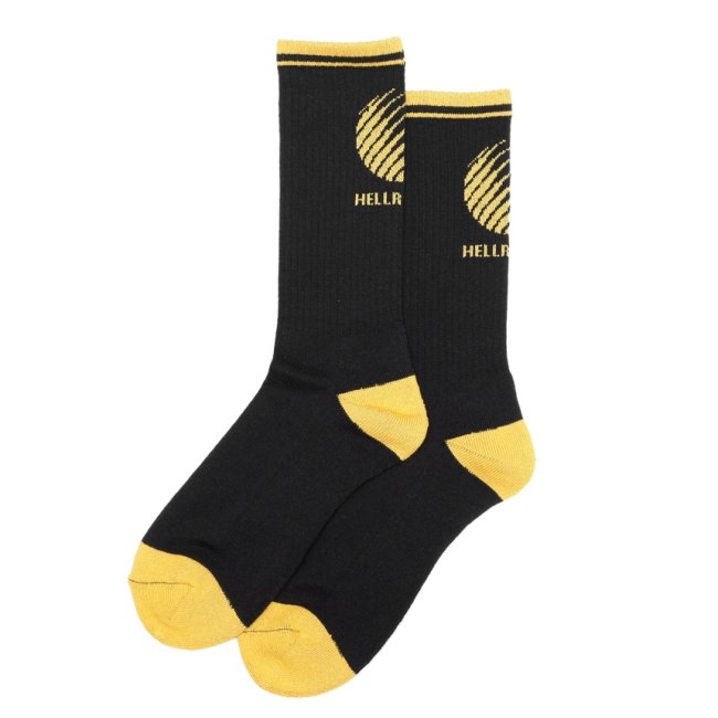 HELLRAZOR LOGO SOCKS / BLACK/YELLOW (ヘルレイザー ソックス/靴下