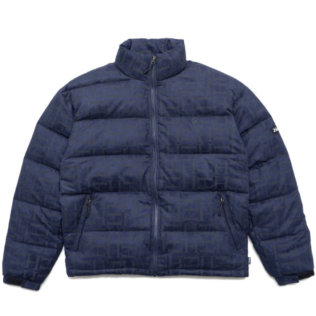 <img class='new_mark_img1' src='https://img.shop-pro.jp/img/new/icons5.gif' style='border:none;display:inline;margin:0px;padding:0px;width:auto;' />HELLRAZOR H MONO SUEDE DOWN JACKET / NAVY (ヘルレイザー ダウンジャケット/アウター)