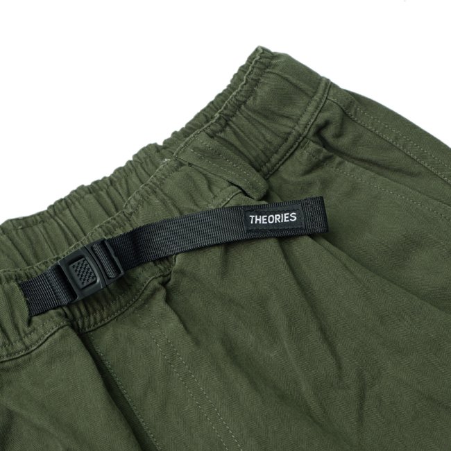 THEORIES TRAIL CARGO PANTS / GREEN HERRINGBONE（セオリーズ カーゴ