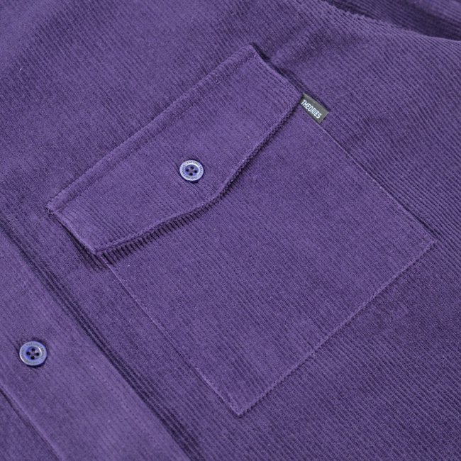 THEORIES WINSTON CORUDROY UTILITY SHIRT / EGGPLANT（セオリーズ