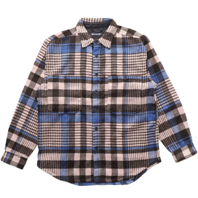 QUASI SCREEN FLANNEL SHIRT / PUCE (クアジ フランネル シャツ) - HORRIBLE'S  PROJECT｜HORRIBLE'S｜SAYHELLO | HELLRAZOR | Dime MTL | QUASI | HOTEL BLUE |  GX1000 | THEORIES | VANS SKATE | 正規取扱い販売店 