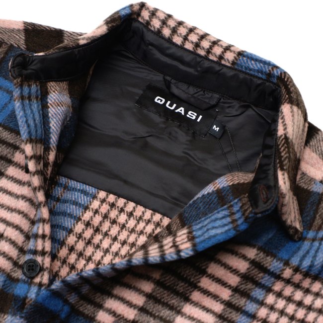 QUASI SCREEN FLANNEL SHIRT / PUCE (クアジ フランネル シャツ)