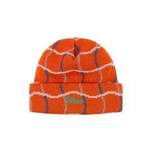 <img class='new_mark_img1' src='https://img.shop-pro.jp/img/new/icons5.gif' style='border:none;display:inline;margin:0px;padding:0px;width:auto;' />Dime WAVE CHECKERED BEANIE / ORANGE (ダイム ニットキャップ/ビーニー)