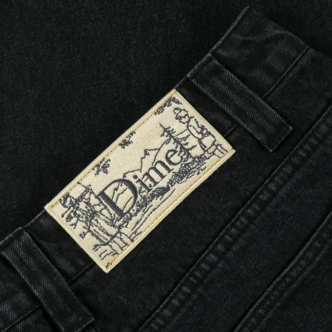 Dime BAGGY DENIM PANTS / WASHED BLACK (ダイム デニムパンツ