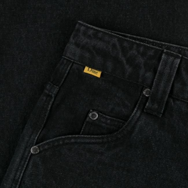 Dime BAGGY DENIM PANTS / WASHED BLACK (ダイム デニムパンツ