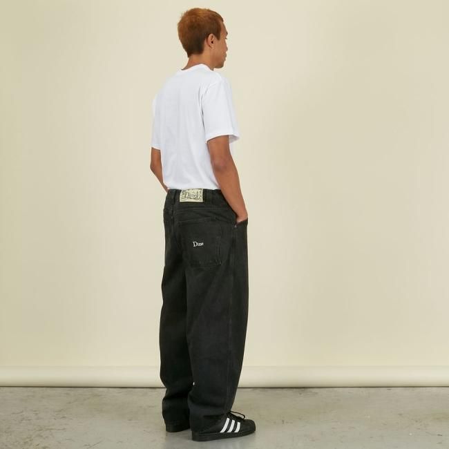 Dime BAGGY DENIM PANTS / WASHED BLACK (ダイム デニムパンツ 