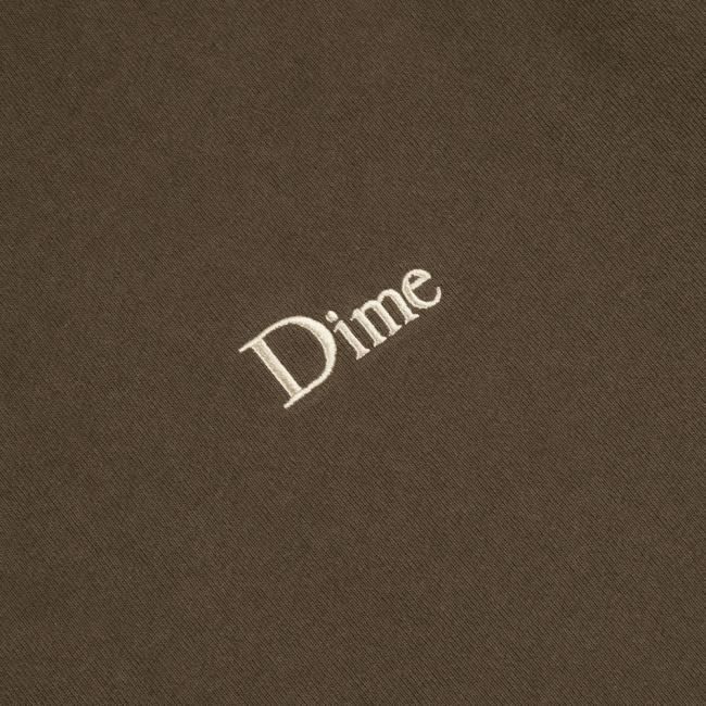 Dime Classic Small Logo Crewneck / Walnut (ダイム クルーネック 