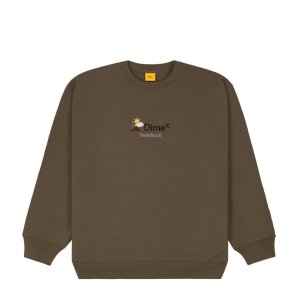 <img class='new_mark_img1' src='https://img.shop-pro.jp/img/new/icons5.gif' style='border:none;display:inline;margin:0px;padding:0px;width:auto;' />Dime WEATHER CREWNECK / WALNUT (ダイム クルーネック / スウェット)