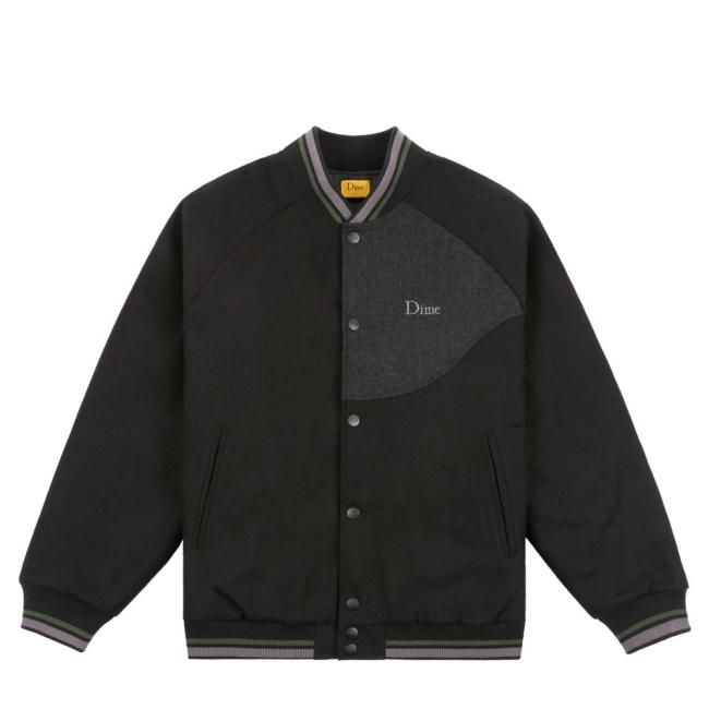 Dime LETTERMAN WOOL JACKET / BLACK (ダイム ウールジャケット ...