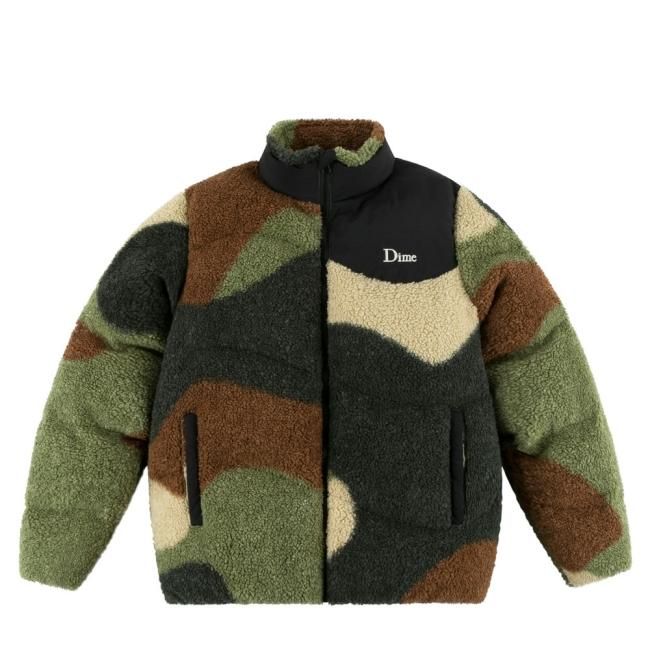 Dime SHERPA PUFFER JACKET / CAMO (ダイム ダウンジャケット ...