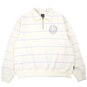 <img class='new_mark_img1' src='https://img.shop-pro.jp/img/new/icons5.gif' style='border:none;display:inline;margin:0px;padding:0px;width:auto;' />SAYHELLO TIMMY BOLDER HALF ZIP SWEAT / NATURAL (セイハロー スウェット)