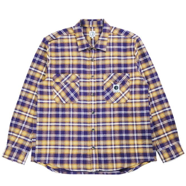 POLAR FLANNEL SHIRT / PLUM (ポーラー フランネルシャツ