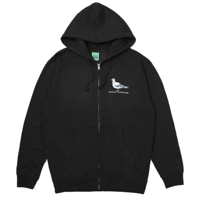 ANTIHERO LIL PIGEON ZIP HOODIE / BLACK (アンチヒーロー/ジップ