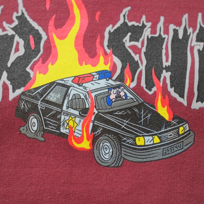 THRASHER COP CAR CREWNECK SWEAT / MAROON（スラッシャー パーカー 