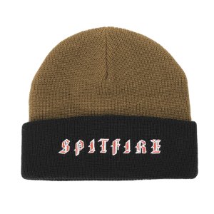 <img class='new_mark_img1' src='https://img.shop-pro.jp/img/new/icons5.gif' style='border:none;display:inline;margin:0px;padding:0px;width:auto;' />SPITFIRE OLD E CUFF BEANIE / BROWN × BLACK (スピットファイアー ビーニーキャップ)