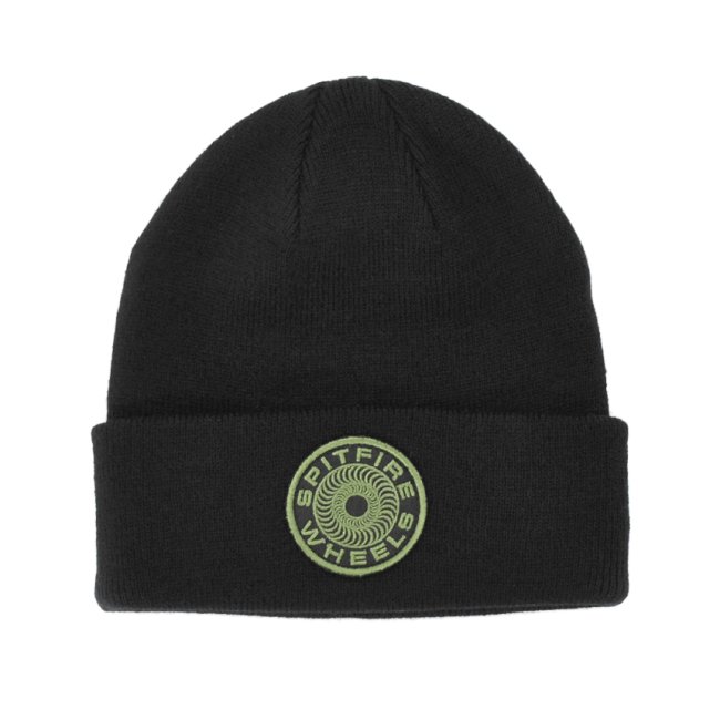 <img class='new_mark_img1' src='https://img.shop-pro.jp/img/new/icons5.gif' style='border:none;display:inline;margin:0px;padding:0px;width:auto;' />SPITFIRE CLASSIC 87 SWIRL BEANIE / BLACK (スピットファイアー ビーニーキャップ)