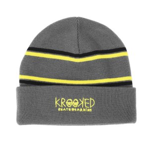 <img class='new_mark_img1' src='https://img.shop-pro.jp/img/new/icons5.gif' style='border:none;display:inline;margin:0px;padding:0px;width:auto;' />KROOKED EYES CUFF BEANIE / CHARCOAL (クルキッド ビーニーキャップ)