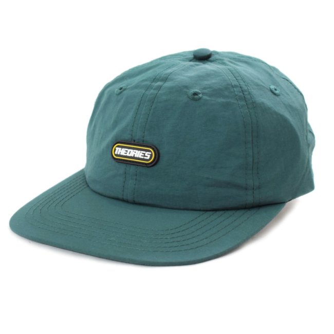 <img class='new_mark_img1' src='https://img.shop-pro.jp/img/new/icons5.gif' style='border:none;display:inline;margin:0px;padding:0px;width:auto;' />THEORIES STAMP NYLON ADJUSTABLE CAP / FOREST（セオリーズ  スナップバックキャップ/6パネルキャップ）
