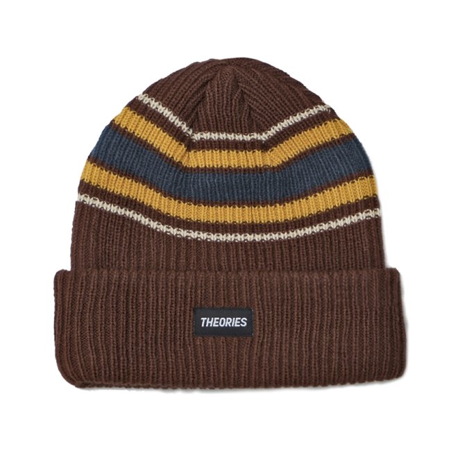 <img class='new_mark_img1' src='https://img.shop-pro.jp/img/new/icons5.gif' style='border:none;display:inline;margin:0px;padding:0px;width:auto;' />THEORIES BURST STRIPE BEANIE / RUST（セオリーズ ビーニー/ニットキャップ）