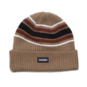 <img class='new_mark_img1' src='https://img.shop-pro.jp/img/new/icons5.gif' style='border:none;display:inline;margin:0px;padding:0px;width:auto;' />THEORIES BURST STRIPE BEANIE / BEIGE（セオリーズ ビーニー/ニットキャップ）