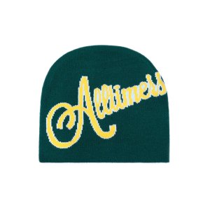 <img class='new_mark_img1' src='https://img.shop-pro.jp/img/new/icons5.gif' style='border:none;display:inline;margin:0px;padding:0px;width:auto;' />ALLTIMERS SIGNATURE NEEDED SKULLY BEANIE / FOREST GREEN (オールタイマーズ キャップ)