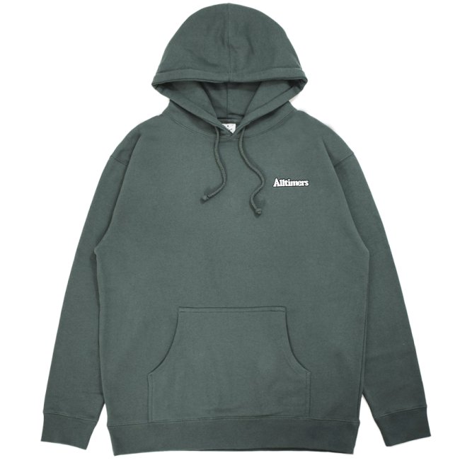 ALLTIMERS MINI BROADWAY EMBROIDERED HOODIE / ALPINE GREEN (オールタイマーズ  フーディー/パーカー) - HORRIBLE'S PROJECT｜SAYHELLO｜DIME MTL |  HELLRAZOR｜QUASI｜THEORIES｜VANS