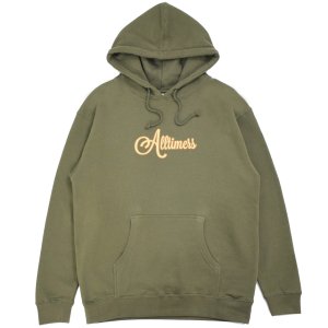<img class='new_mark_img1' src='https://img.shop-pro.jp/img/new/icons5.gif' style='border:none;display:inline;margin:0px;padding:0px;width:auto;' />ALLTIMERS SIGNATURE NEEDED HOODIE / OLIVE (オールタイマーズ フーディー/パーカー)