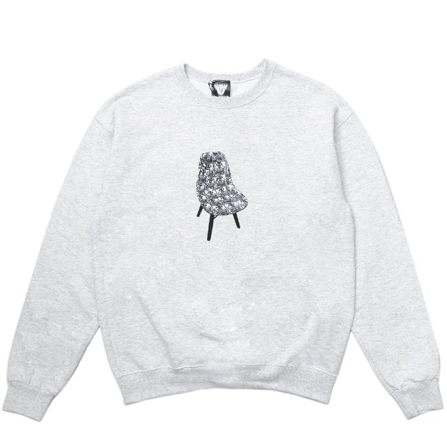<img class='new_mark_img1' src='https://img.shop-pro.jp/img/new/icons1.gif' style='border:none;display:inline;margin:0px;padding:0px;width:auto;' />LIMOSINE CHAIR CREWNECK SWEAT / HEATHER GREY (リモジン クルーネックスウェット)