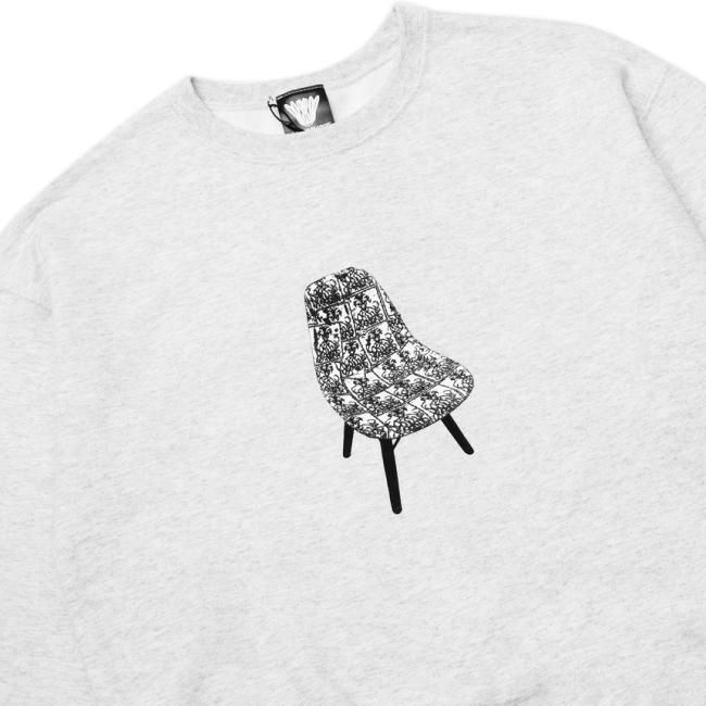 LIMOSINE CHAIR CREWNECK SWEAT / HEATHER GREY (リモジン クルー