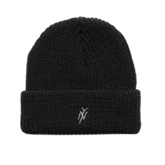<img class='new_mark_img1' src='https://img.shop-pro.jp/img/new/icons5.gif' style='border:none;display:inline;margin:0px;padding:0px;width:auto;' />5BORO NY LOGO BEANIE / BLACK (ファイブボロ/ビーニーキャップ)