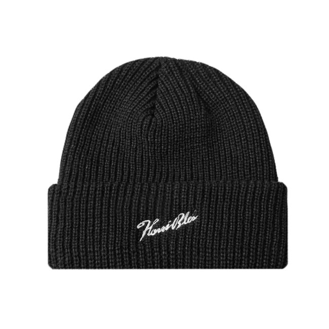 <img class='new_mark_img1' src='https://img.shop-pro.jp/img/new/icons5.gif' style='border:none;display:inline;margin:0px;padding:0px;width:auto;' />HORRIBLE'S SIGNATURE LOGO BEANIE / BLACK (ホリブルズ ビーニーキャップ)