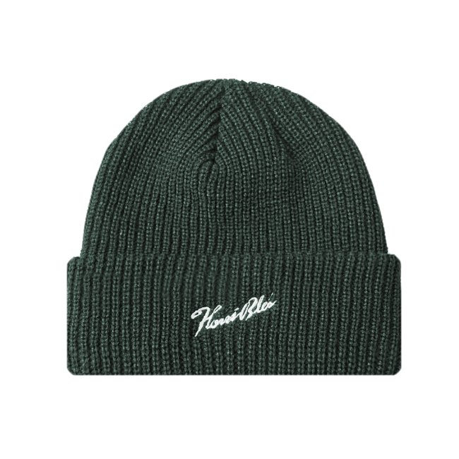<img class='new_mark_img1' src='https://img.shop-pro.jp/img/new/icons5.gif' style='border:none;display:inline;margin:0px;padding:0px;width:auto;' />HORRIBLE'S SIGNATURE LOGO BEANIE / ALPINE GREEN (ホリブルズ ビーニーキャップ)