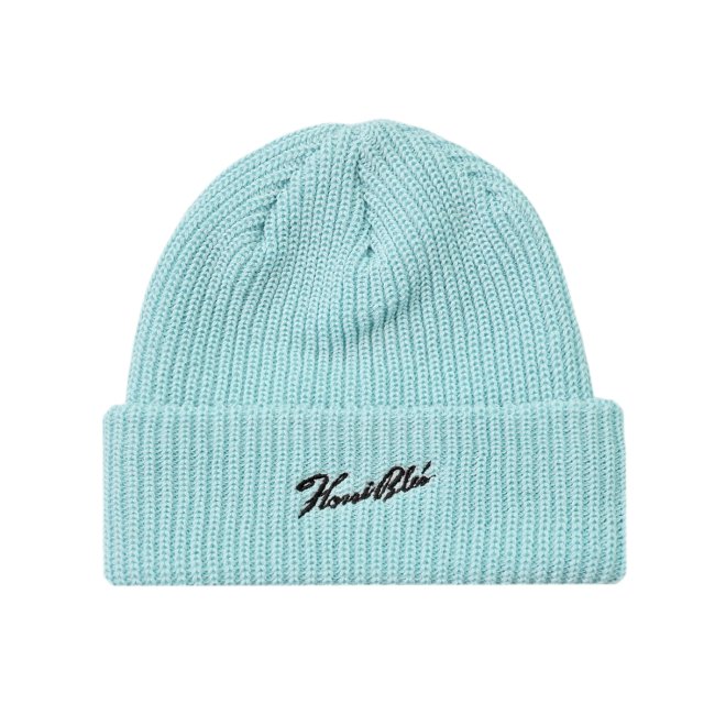 <img class='new_mark_img1' src='https://img.shop-pro.jp/img/new/icons5.gif' style='border:none;display:inline;margin:0px;padding:0px;width:auto;' />HORRIBLE'S SIGNATURE LOGO BEANIE / MINT (ホリブルズ ビーニーキャップ)