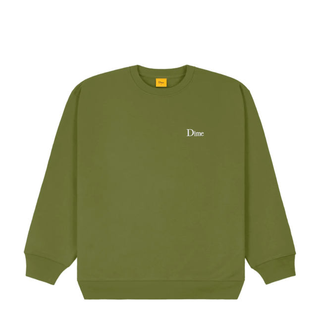 Dime Crew Neck Small Logo Ash/Purple