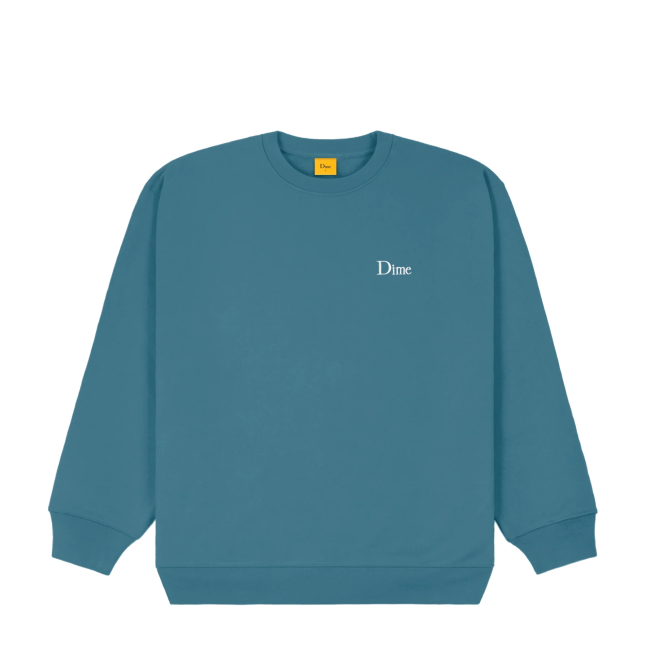 Dime Classic Small Logo Crewneck / Real Teal (ダイム クルー