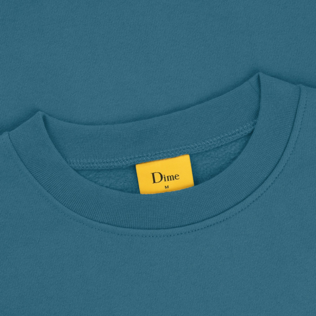 Dime Classic Small Logo Crewneck / Real Teal (ダイム クルーネック