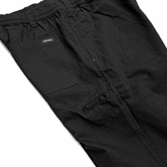 THEORIES STAMP LOUNGE PANT / BLACK（セオリーズ イージーパンツ