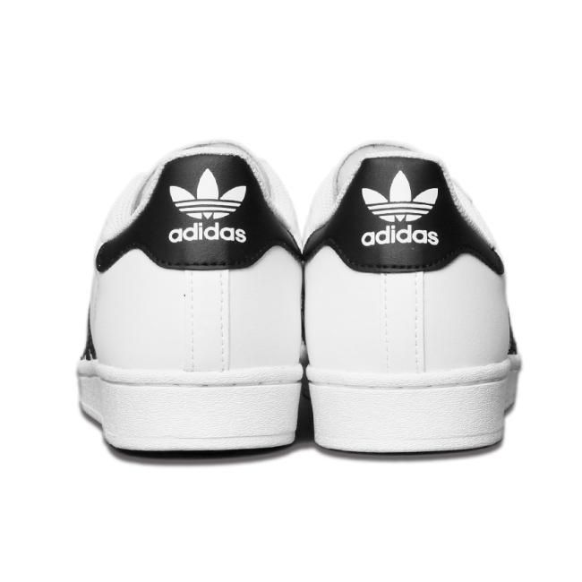 Adidas superstar black white cheap sole