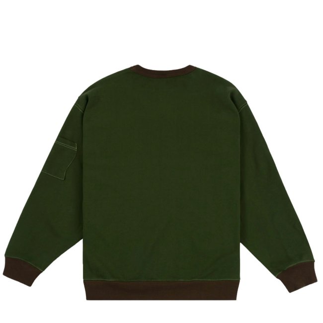 Dime FRENCH TERRY POCKET CREWNECK / FOREST(ダイム クルーネック