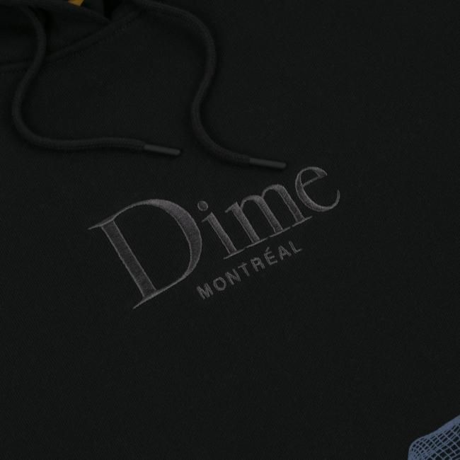 【入手困難】dime パーカー ブラック パイル アーチロゴ m