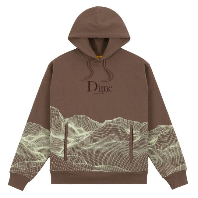 Dime LANDSCAPE HOODIE / BROWN (ダイム パーカー / スウェット ...