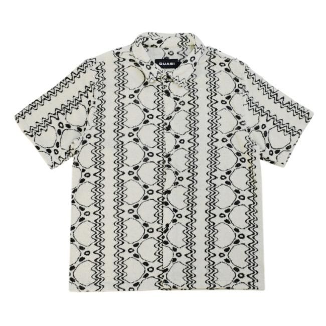 【送料無料ライン/39ショップ】 QUASI LOOP 半袖シャツ (クアジ TAUPE / SHIRT S/S カットソー(半袖/袖なし)