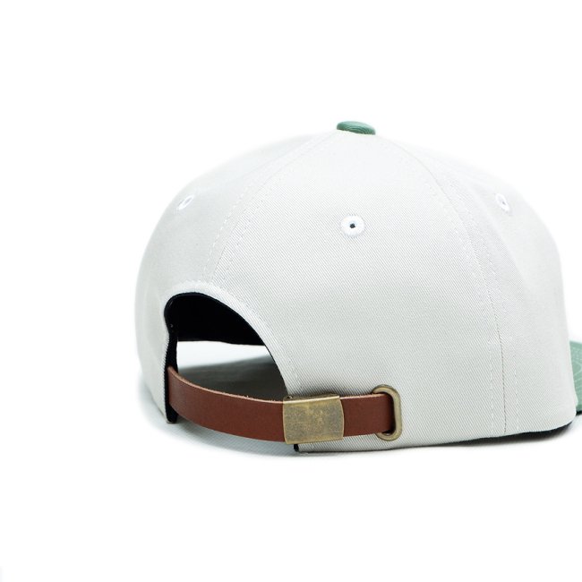 SAYHELLO TEAM FACE-LOGO CAP / OLIVE/BEIGE (セイハロー 6パネル